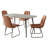 55.1'' Rectangular Dining Table Set, Modern Kitchen Table Set For Kitchen, Dining Room, Home Furniture(1 Table 4 Chairs)-109615562-109615563