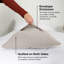Couvre-oreillers matelassés à motif carré en microfibre à double bordure brossée avec bords passepoilés Southshore Fine Linens, lot de 2, 22 po x 22 po, os-399142817-399142846