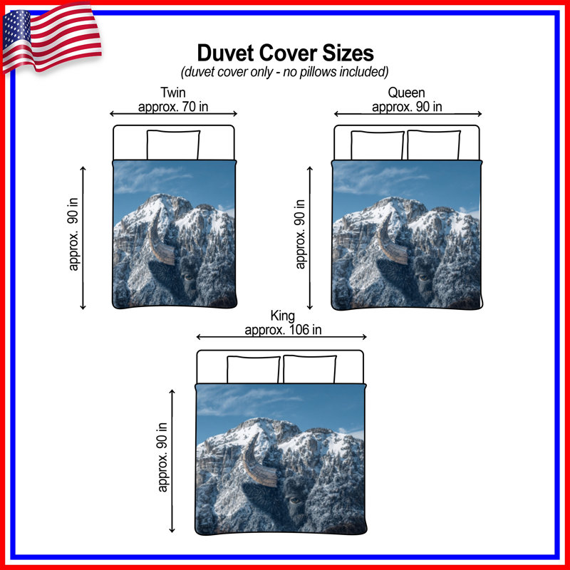 Housses de couette Mountain Bison Illusion, King