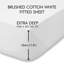 Brushed Cotton Fitted Sheet-15270018-15270020