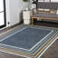 Tapis d'intérieur / extérieur crème / bleu marine Vandervliet-1353320979