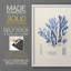 Algue bleue bleue - reproduction encadrée de qualité supérieure - prête à être accrochée - aucun clou requis - aucun clou requis-807077258-807077249