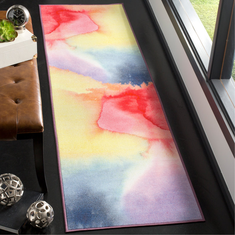Daphine Performance Machine Washable Abstract Rug, Runner 2'2" x 8'