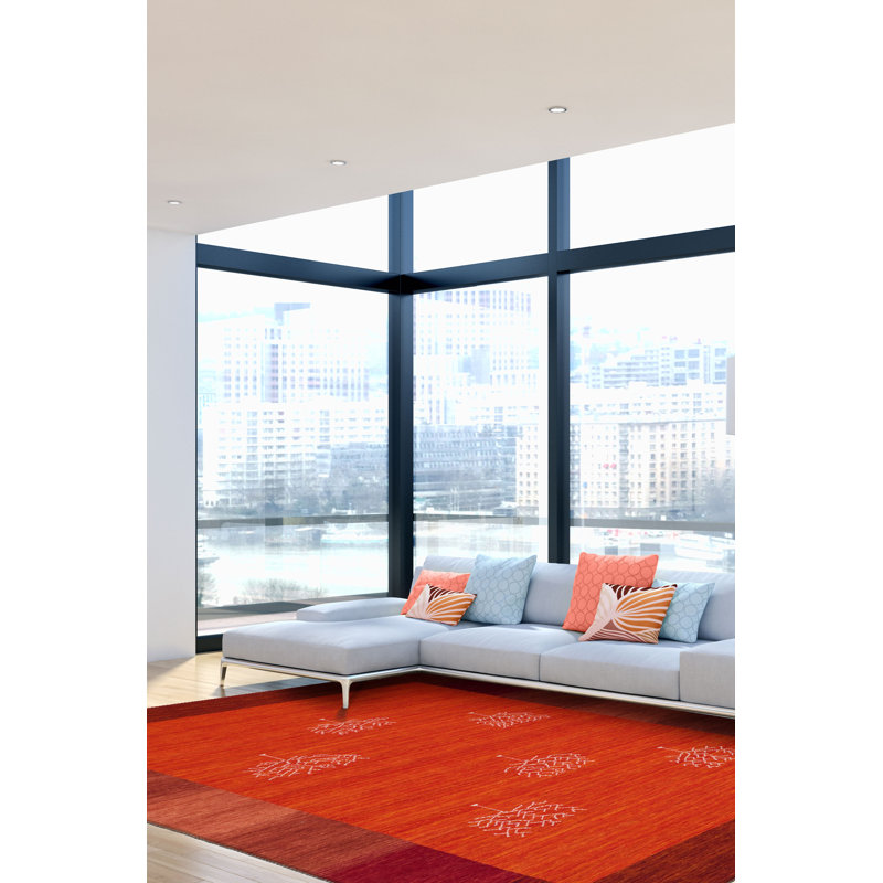 Kashkuli Gabbeh Red Rug 5'7" x 8'0"