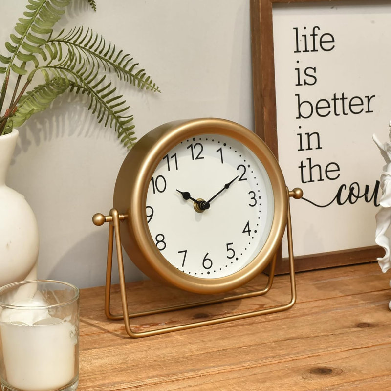 Retro Gold Clock