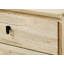 Commode Mid-Century en bois avec bords et tiroirs courbés
