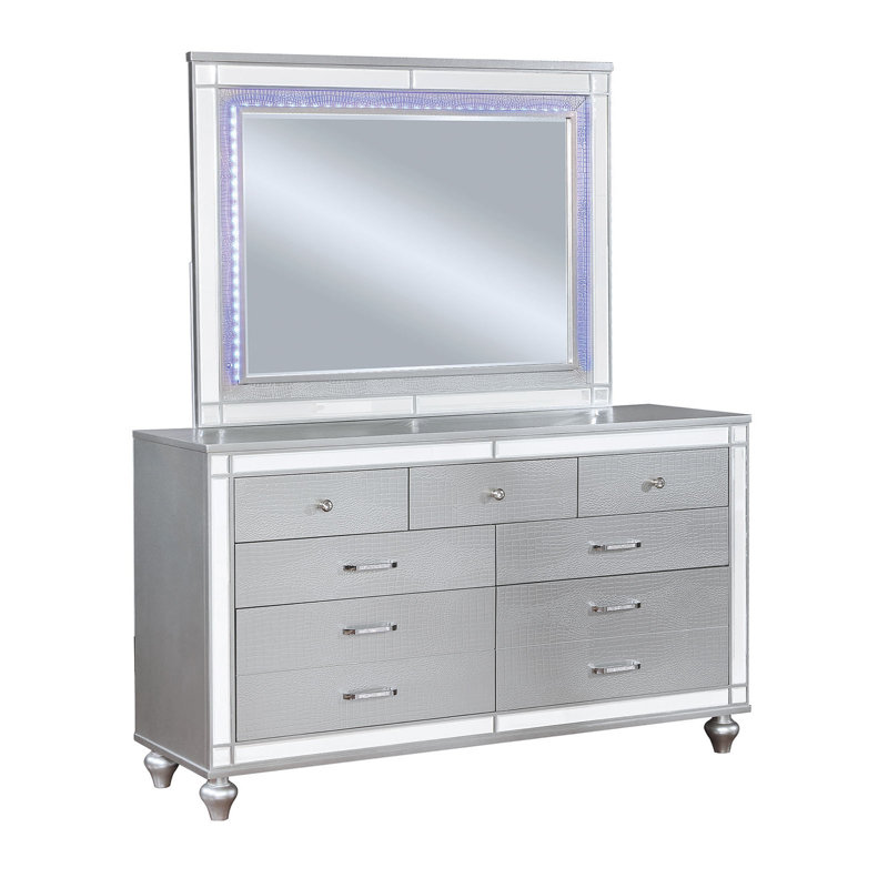 Commode contemporaine Brachium, argent