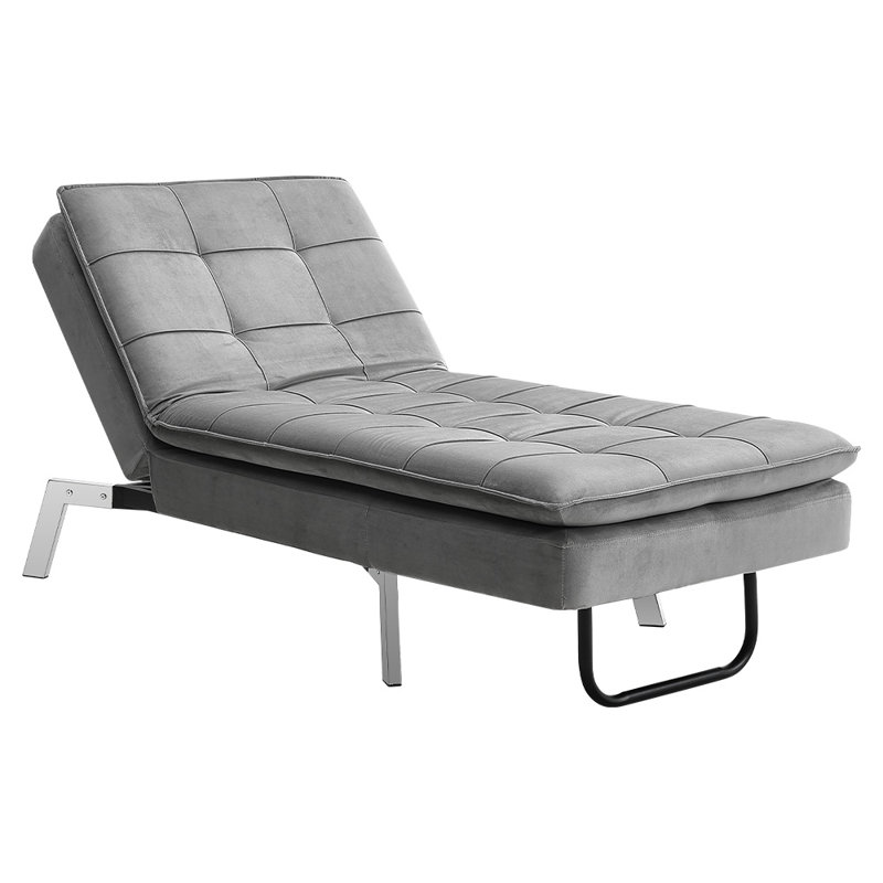 Aaronette Velvet Chaise Lounge