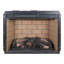 Foyer encastré à quartz infrarouge - Édition bûche de bois de 23 pouces avec brique. 1500 W de chaleur. 5000 / H. Caractéristique de flamme réaliste. 4 réglages de luminosité. / Ul. Double garantie. Mode d'économie d'énergie.