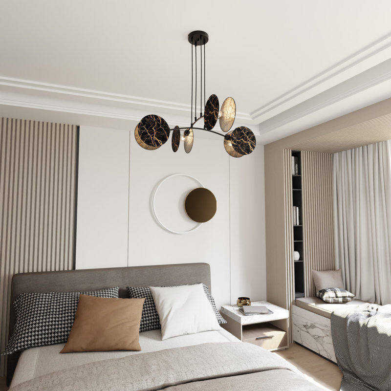 Baggio 4 - Light Pendant, Black/Gold