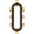 Hyde Park Cortland 8 Light Oblong Chandelier
