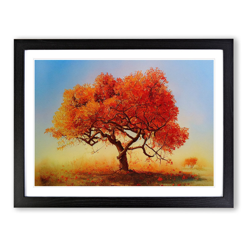 Evolving Apple Tree - Framed Print, Black, 46cm H x 64cm W x 2cm D