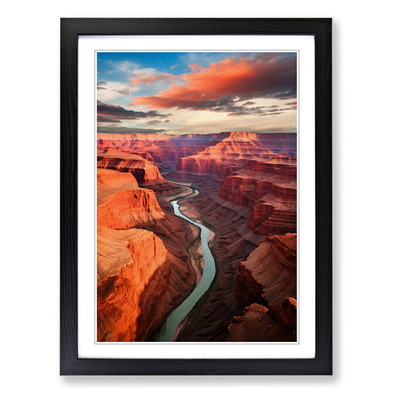 Grand Canyon Conceptual Art - Framed Print