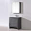 Ensemble de meuble-lavabo pour salle de bain simple 30 po avec miroir Artemis-24551221