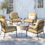 Chaise de patio avec coussins Lebanon