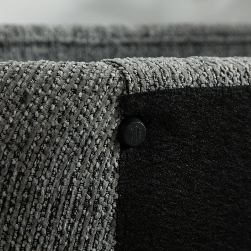 Banc d'entrée 52,17 pouces en chenille, Grey