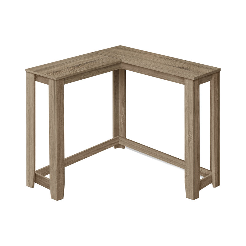 Table d'appoint, console, vestibule, étroit, d'angle, salon, chambre à coucher, stratifié brun, contemporain, moderne