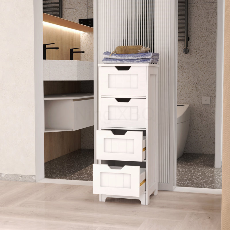 Freestanding Storage Cabinet With 4 Drawers