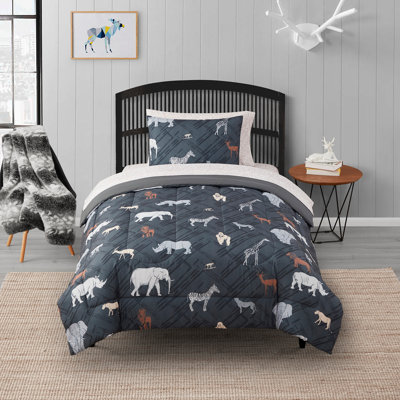 Ensemble d'édredon avec draps Safari par Sweet Home Collection