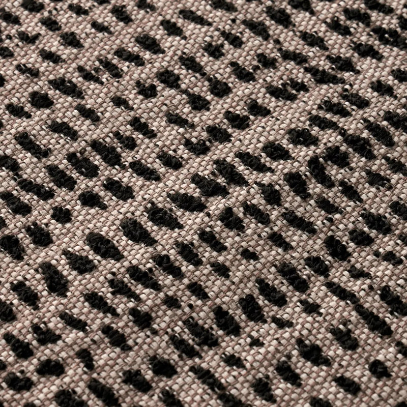 Tissu intérieur / extérieur Oscar, Brun / noir