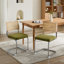 Ensemble de chaises de salle à manger Mid-Century modernes en velours-129705228