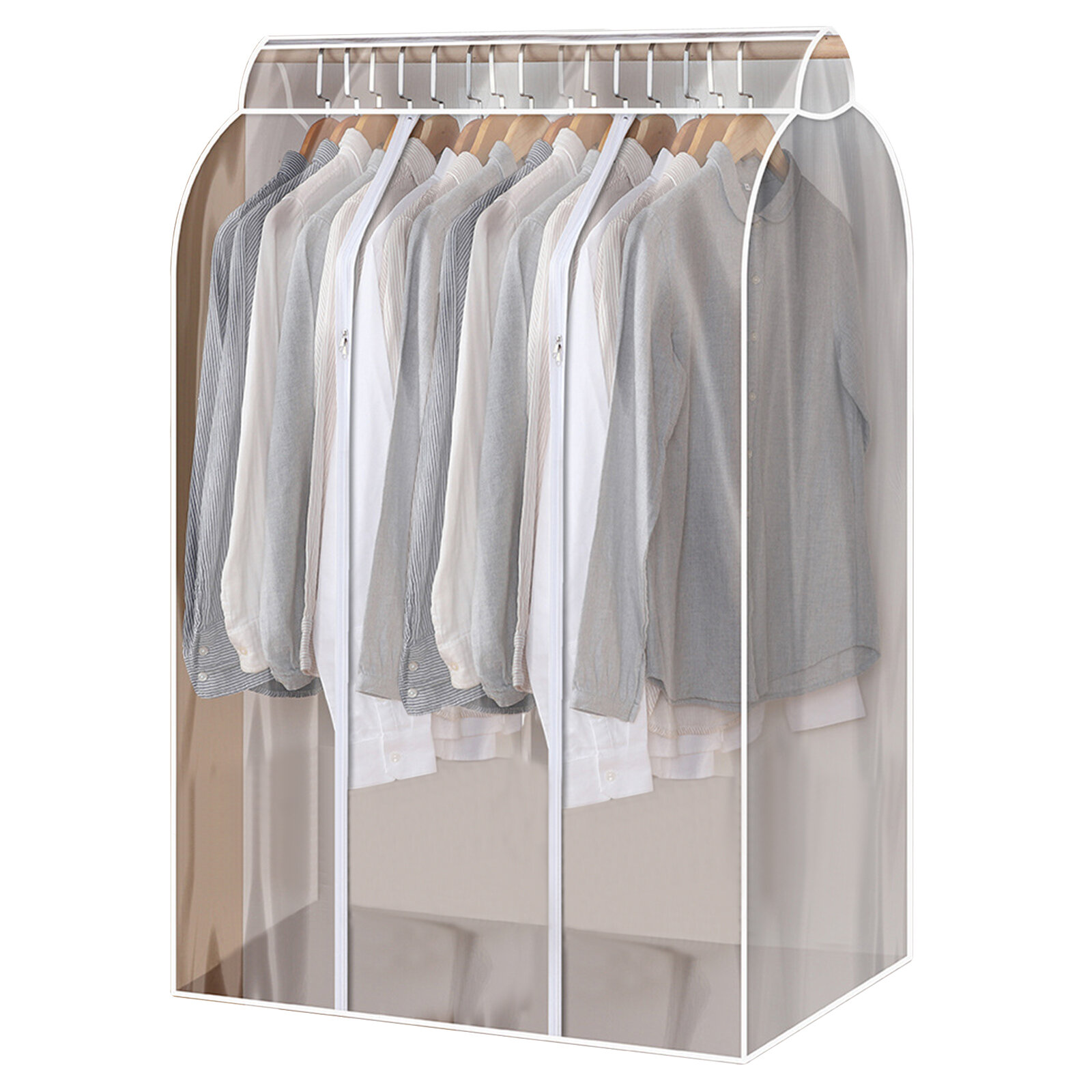 Rebrilliant Transparent Plastic Garment Rack Covers & Reviews | Wayfair