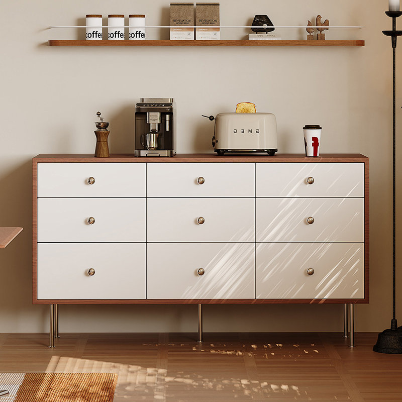 Buffet de style rétro moderne, Brown/White