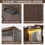 Armoire penderie H 73,00 po avec capteur de lumière, tiroirs et tringle-972838151