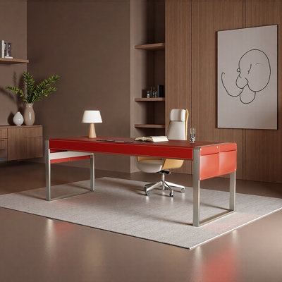 Bureau en cuir raffiné