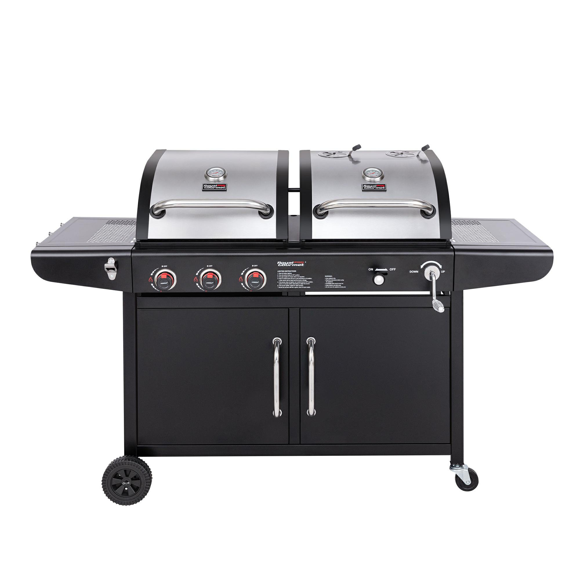 Blackstone 3 - Burner Free Standing Liquid Propane 48000 BTU Gas Grill with  Side Burner and Cabinet & Reviews