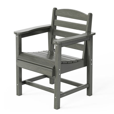 24 In. HDPE Patio Dining Chair by Winston Porter