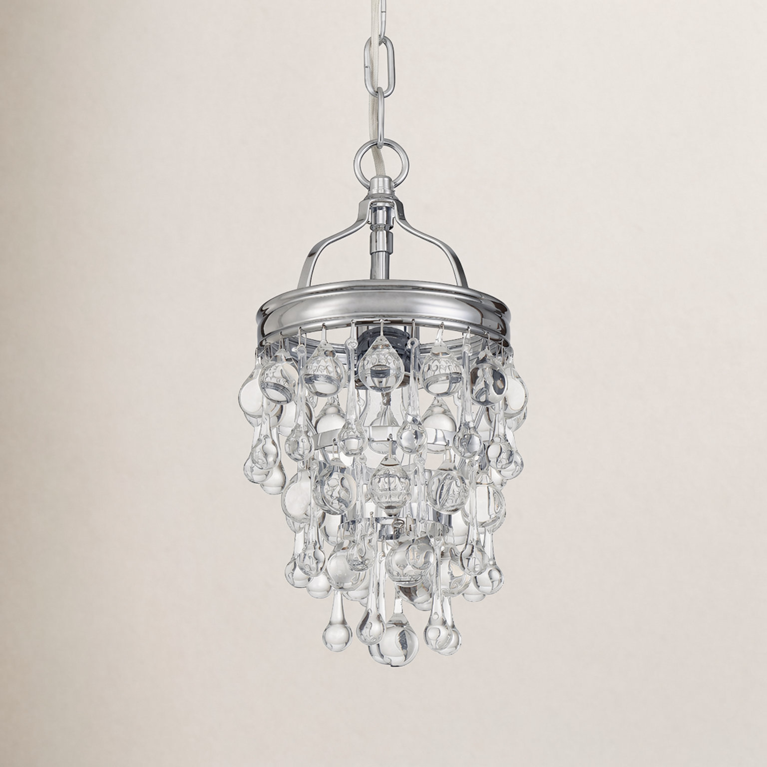 Alto Single Light Dimmable Pendant, Polished Chrome