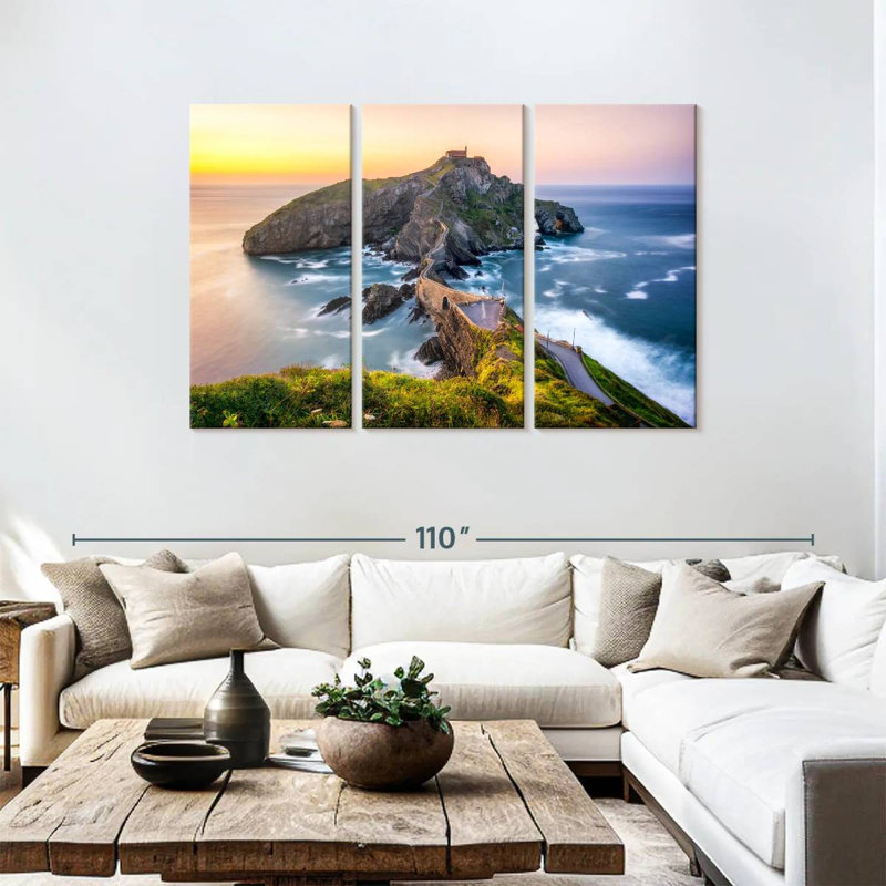 Gillard San Juan De Gaztelugatxe Cliff, 48" H x 74" W