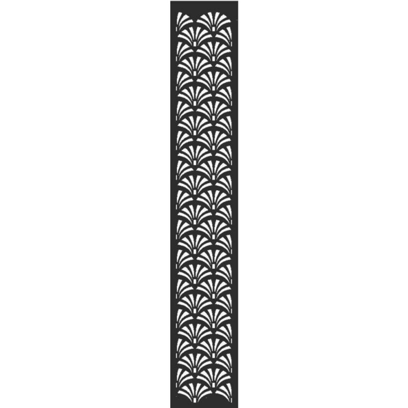 Écran d'intimité Art Déco PVC 1 pi x 6 pi