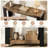 41 Inch 2-Tier Industrial Console Table for Entryway,  Hallway, Living Room, Behind Couch