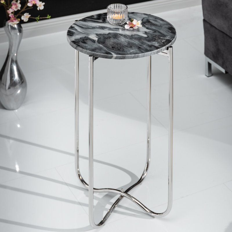 Dumas End Table, Grey, Grey Marble