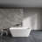 67 Inch Freestanding Solid Surface Soaking Bathtub For Bathroom