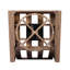 Ensemble de conversation d'extérieur en bois d'acacia pour 2 personnes Donnie avec chaises pivotantes et coussins hydrofuges