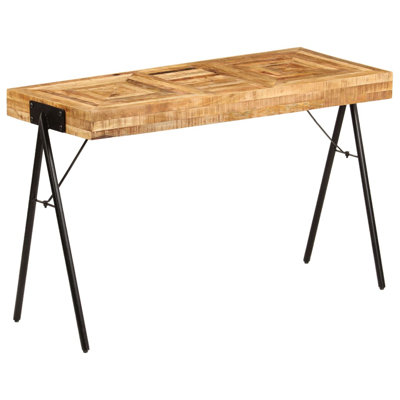 Table d'écriture Kaliska en bois de manguier massif 46,5 po x 19,7 po x 29,5 po