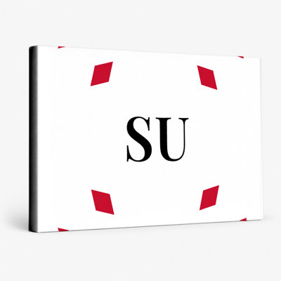 Red, White & Black Luxury Diamond Monogram
