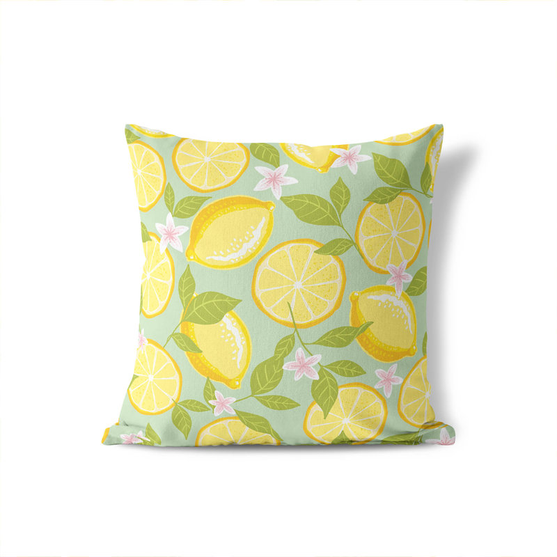 Palm Outdoor Pillow, 18"H x 18"W