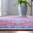 Ferrigno Oriental Cotton Red/Navy Area Rug-1580128737