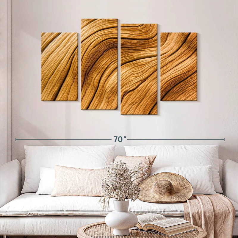 Avery Pine Tree Bark Abstract, 32" H x 52" W