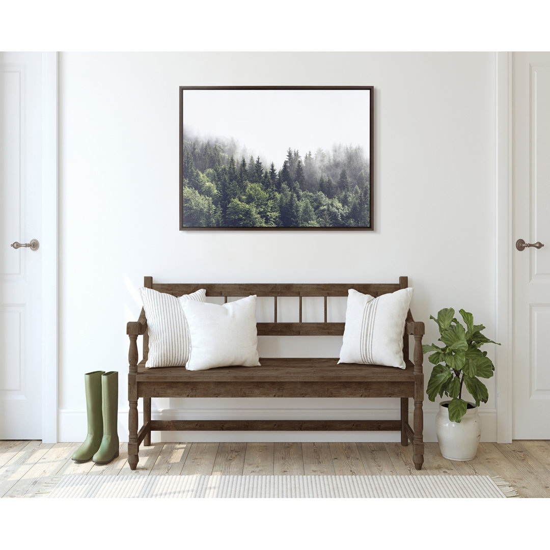 " Lush Green Forest On A Foggy Day " by The Creative Bunch Studio Lark Manor™ Frame 