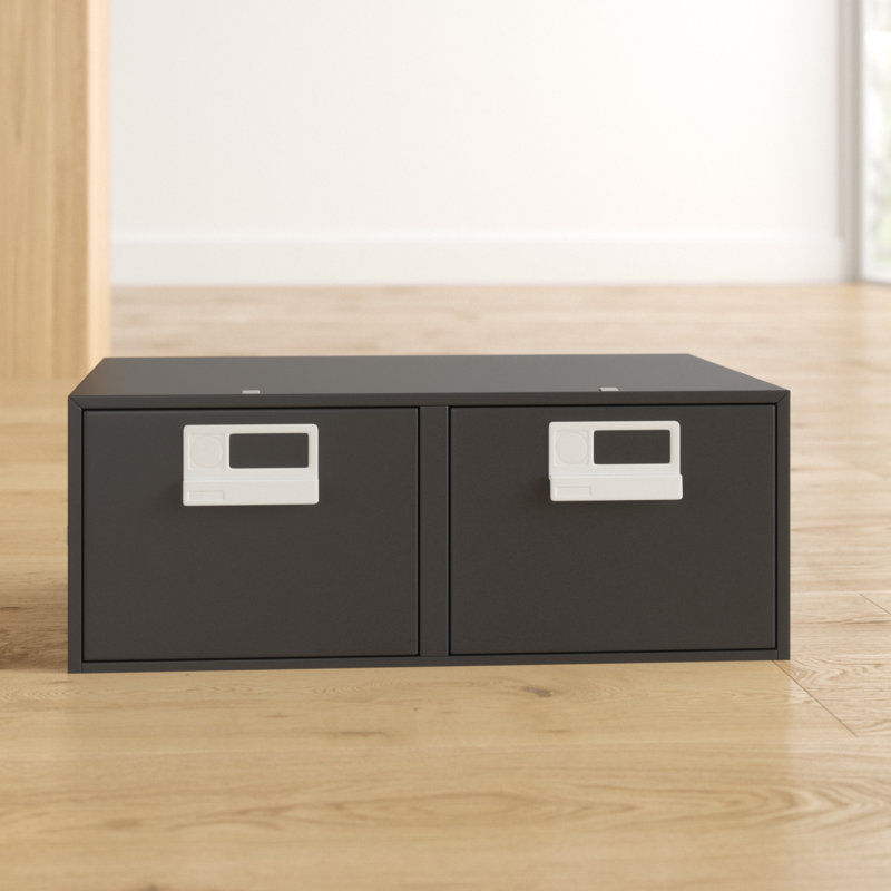 54.2cm Wide 2 -Drawer File Cabinet, Black