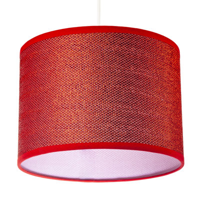 18 cm H Drum Fabric Lamp Shade ( No Direct Attachment Method )