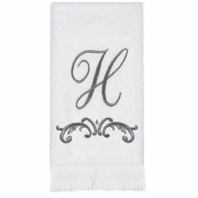 Avanti Linens Scroll Mono Fingertip Towel H