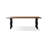 Nut-brown+Black Rectangular Solid Wood desk-553124708