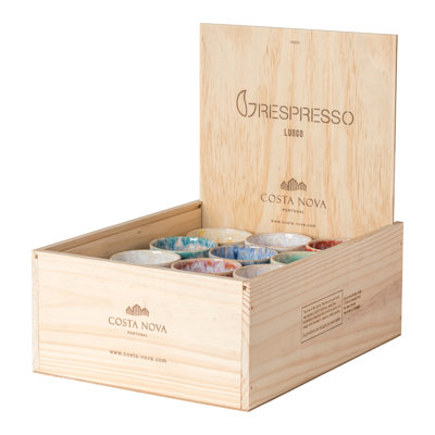 Boîte en bois 24 tasses Lungo