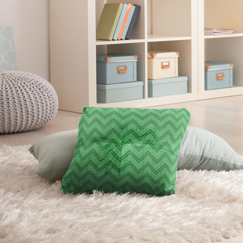 Coussin Rhonda Cheval, 30 po x 30 po, Vert